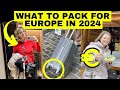 Europe travel essentials for a carryon bag in 2024 tips and tricks