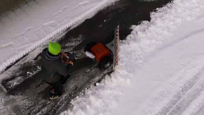 ELEKTRO AKKU Schneeräumer SCHNEEFUCHS SCHNEESCHIEBER mit irrer Schubkraft 