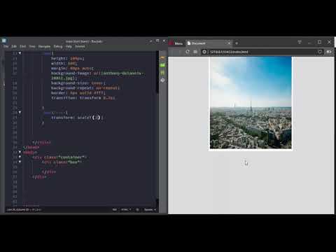Scaling elements in 3D with CSS