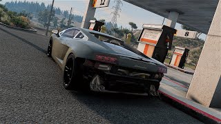BeamNG Drive - 1000hp Twin Turbo Lamborghini Gallardo highway/Tunnel run