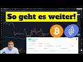 ETHEREUM &amp; BITCOIN Chartanalyse / NEUER TRADE / so gehe ich weiter vor!