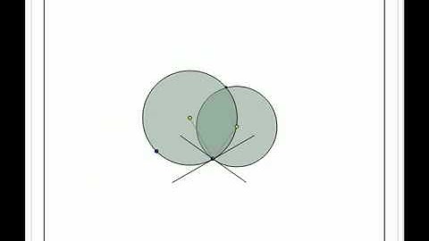 Angle of Intersection of Two Circles
