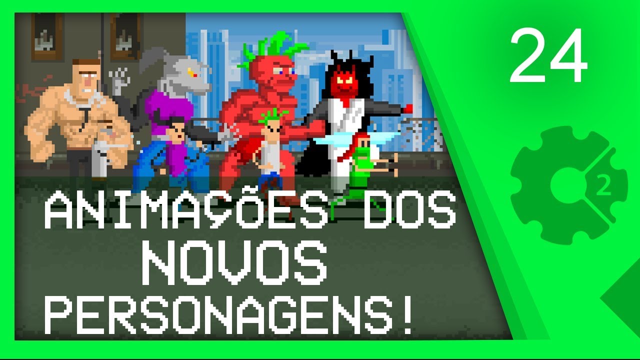 IMPLEMENTANDO NOVOS PERSONAGENS E SUAS ANIMAÇÕES - Curso Beat'em Up / Brawler Aula 24 [CONSTRUCT 2]