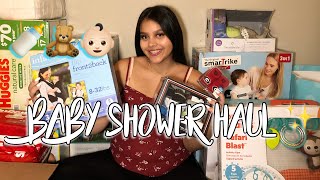 BABYBOY BABY SHOWER HAUL 💙  | PREGNANT AT 15