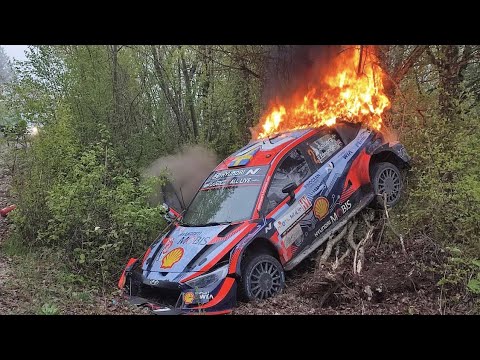 Oliver Solberg On Fire I WRC Croatia Rally 2022