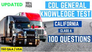 California CDL Test 2026 | California CDL General Knowledge Exam Questions and Answers  2026 #cdl