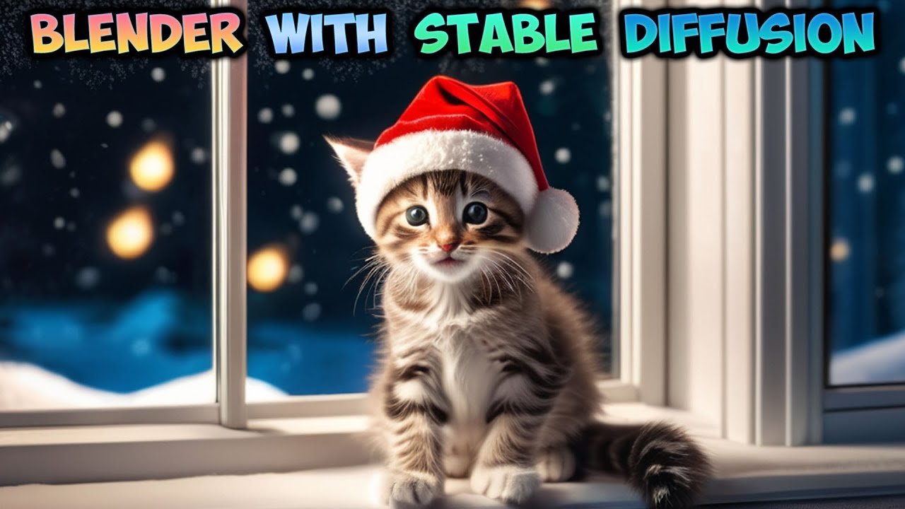 Blender with Stable Diffusion XL Tutorial - Christmas kitten - img2img ...