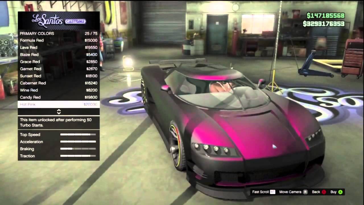 GTA V "Online" - SECRET CAR PAINT! Hidden Colors for Cars! How to Get