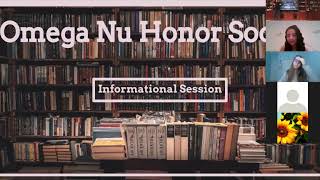 Omega Nu Honor Society Information Session