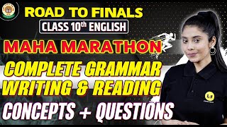 Class 10 English Marathon | Complete English Grammar | Writing and Reading Full Revision |Board 2023