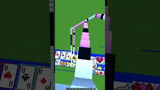 Satisfying Hand & Heart Pixel Art in Minecraft ❤️ #shorts #gaming #minecraft