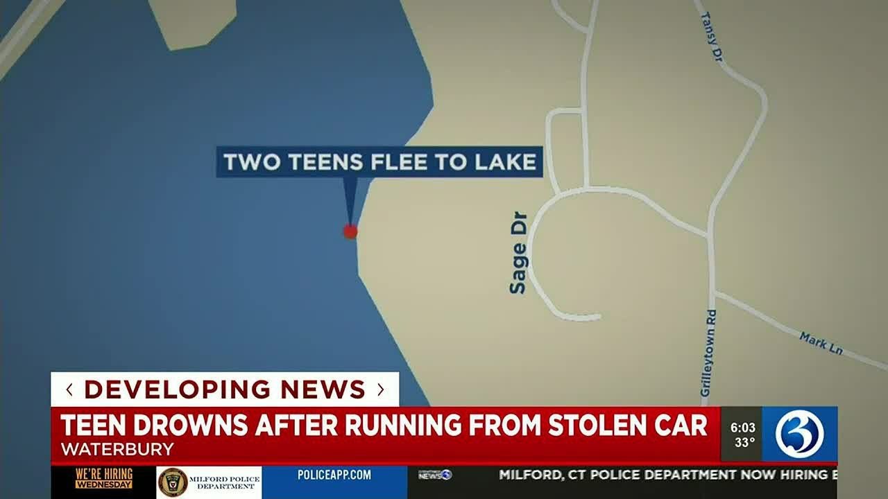 VIDEO: Teen stolen vehicle suspect drowns trying to run from police ...