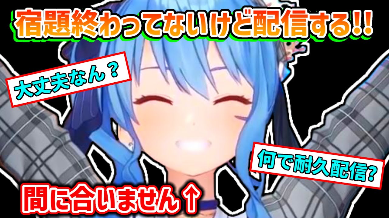 【星街すいせい】結局、宿題を間に合わせることが出来なかったすいせい【ホロライブ切り抜き】