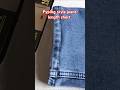 pyping style jeans length cutting #sewing #denimshorts #denim#shorts