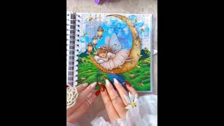 beautiful moon angel asmr 🥰🥰 #asmr #journal #scarpbooking #shorts #diy #relaxing