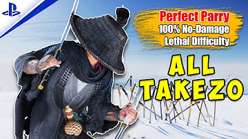 Defeat All Takezo 100% No-Damage | GHOST OF YOTEI (Lethal Difficulty)