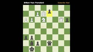 Brilliant Pawn Promotion!! #chesschallenge #tacticstime #pawnsacrifice