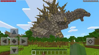 I Found GODZILLA -1 V2 in Minecraft Pocket Edition... (Godzilla Minus One Addon)