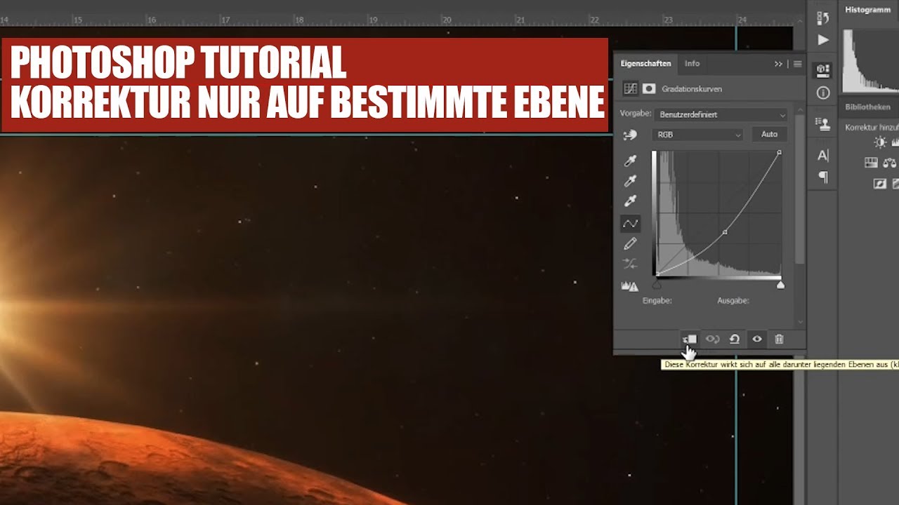Photoshop Helligkeit Nur Auf Eine Ebene Anwenden Photoshop CC Tutorial - Korrektur nur auf bestimmte Ebene - YouTube