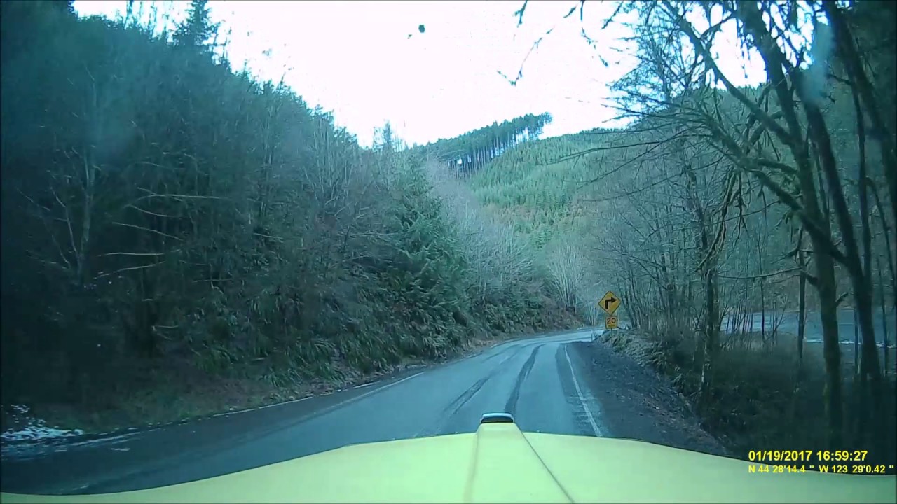 Oregon Coastal Mountains Driving Fast