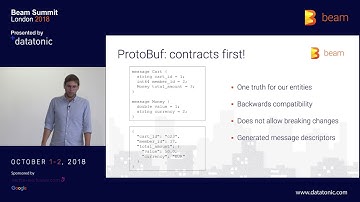 Beam Summit London 2018 - Streaming data into BigQuery and Spanner: schema generation with Protobuf