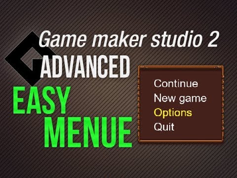 ?Game Maker Studio 2 | Advanced - Menue - Absolute basics - YouTube