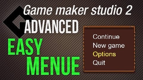 🔴Game Maker Studio 2 | Advanced - Menue - Absolute basics