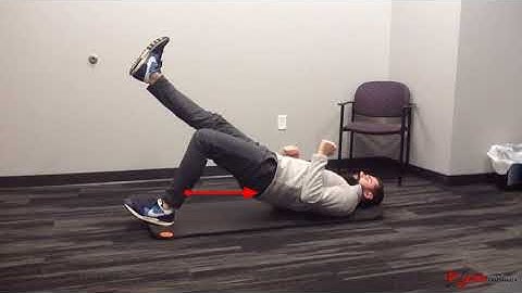 Hamstring bridge and plank variation