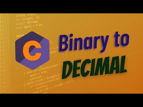 Convert Binary to Decimal in C | Binary Numbers to Decimal Numbers