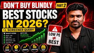 How to select best stocks in 2026 - PART- 2 / readymade screener.in query #fundamentalanalysis