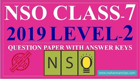 NSO Class-7 Level-2 2019 | National Science Olympiad SOLVED PAPER  | previous year question paper