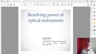 LECTURE- 20 CHAPTER - 3 (Diffraction)