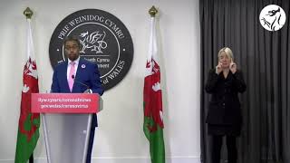 Vaughan Gething, Health Minister, Welsh Government – Coronovirus Press Conference 05.10.2020