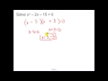 Quadratic Equations and Factoring Quiz