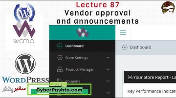 WordPress Lecture 87 | Vendor approval and announcements | WCMP Vender in WordPress site Pashto