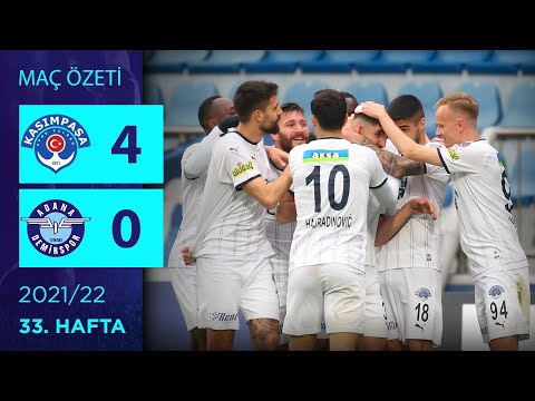 ÖZET: Kasımpaşa 4-0 Adana Demirspor | 33. Hafta - 2021/22