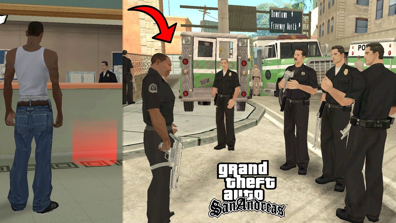 What Happens If CJ Joins POLICE In GTA San Andreas ? (HOW To Be A COP)