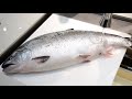 あり得ない値段のサーモンが売ってたので、さばいてみたら。。。