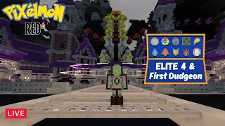 LIVE  Pixelmon First Dungeon & Elite 4?