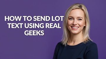How to Send Lot Text Using Real Geeks - Julia