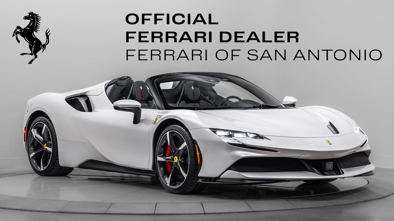 2023 Ferrari SF90 Spider - Sound, Interior, and Exterior - Bianco Fuji