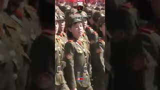 북한인민군 전용 똥색 군복 퍼레이드