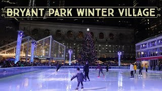 Bryant Park Winter Village | Christmas Market | New York City (NYC) | 4K