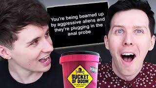 Dan and Phil play BUCKET OF DOOM!