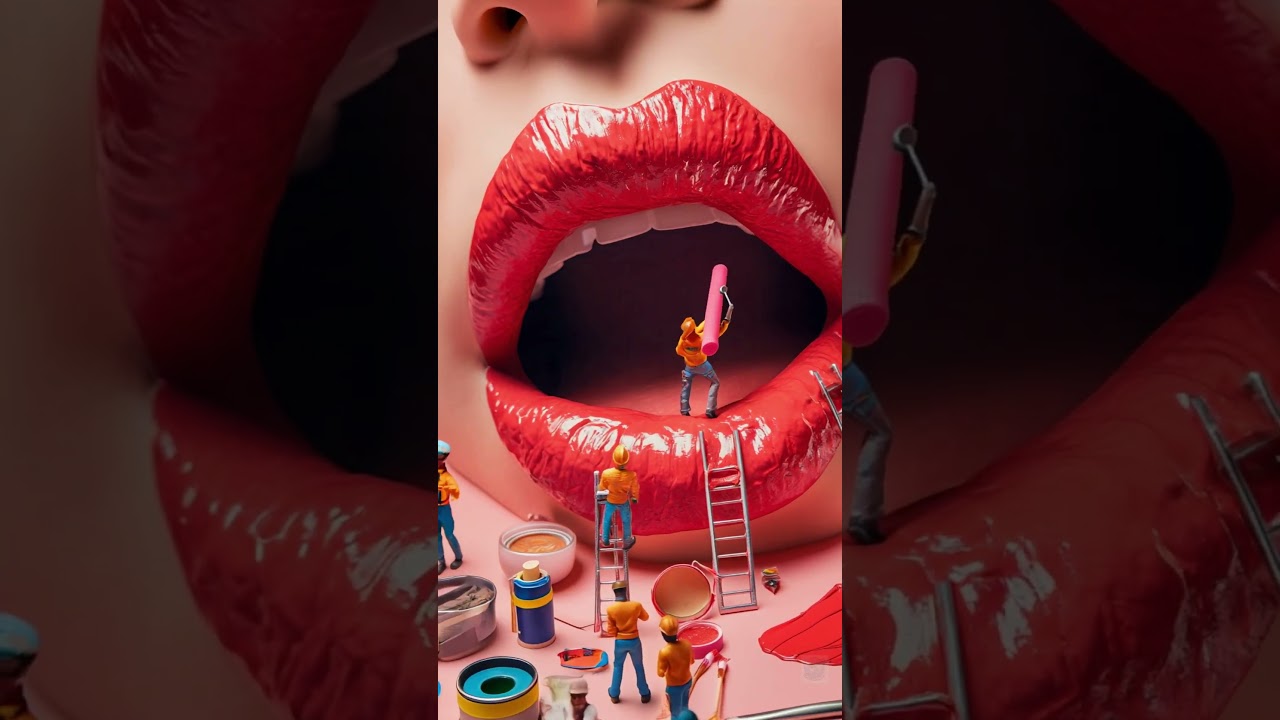 Tiny Workers Big Beauty Fixes in a Surreal World