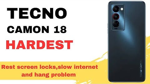 How To Hard Reset Tecno Camon 18 /Tecno Camon 18 Reset Password - Tecno Camon 18 Hard Reset