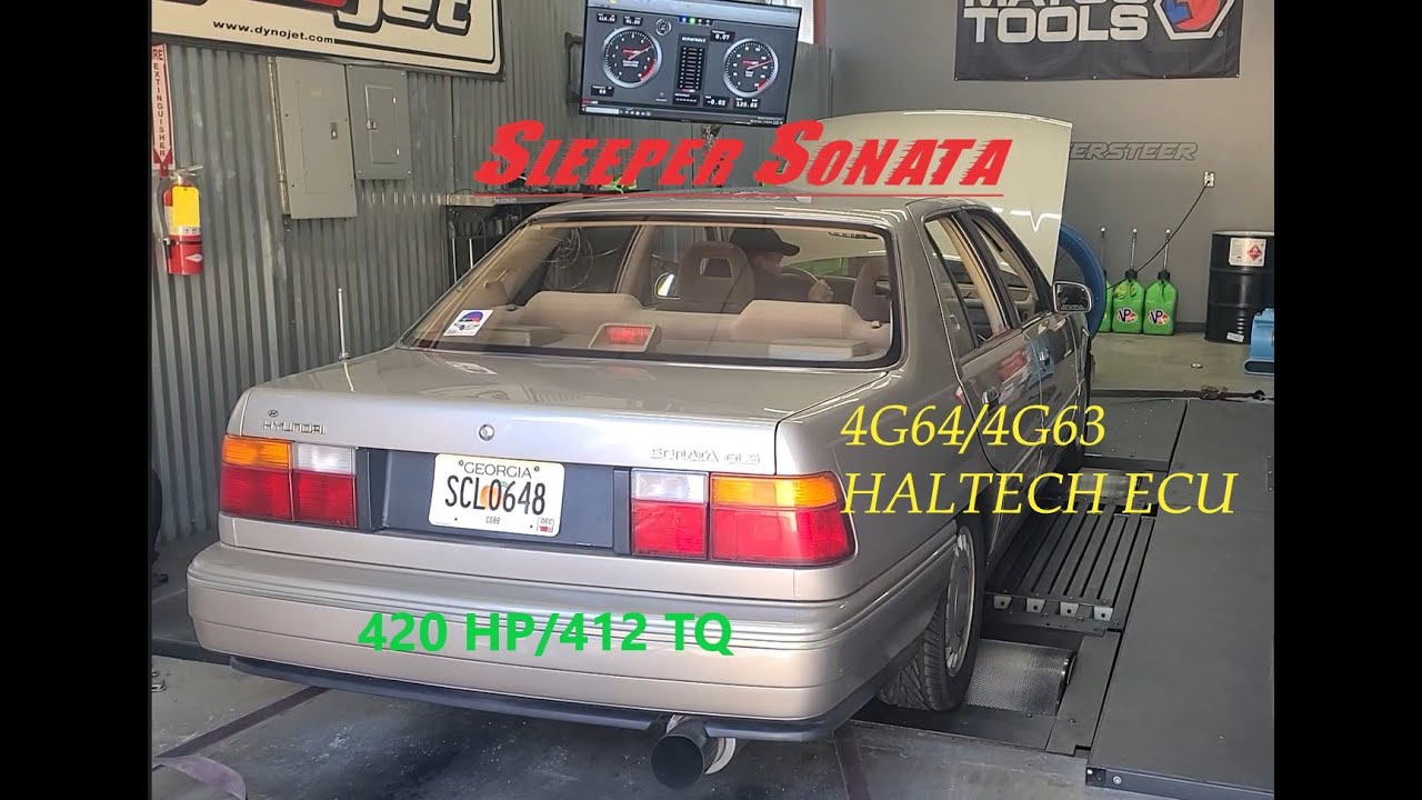 Dyno Tuning a Sleeper Haltech Mitsubishi 4G63/4G64 Powered Hyundai Sonata