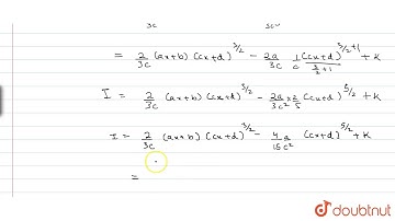 Evaluate: `int(ax+b)sqrt (cx+d)dx`