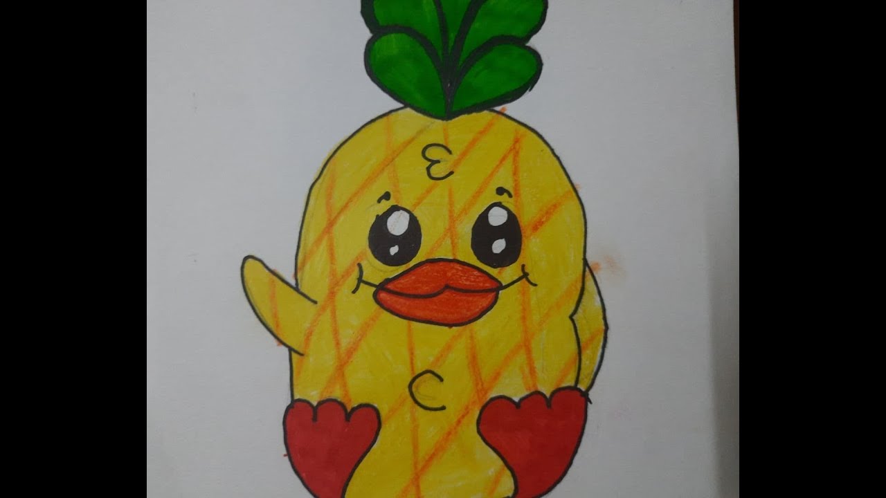 Drawing the pineapple duck YouTube