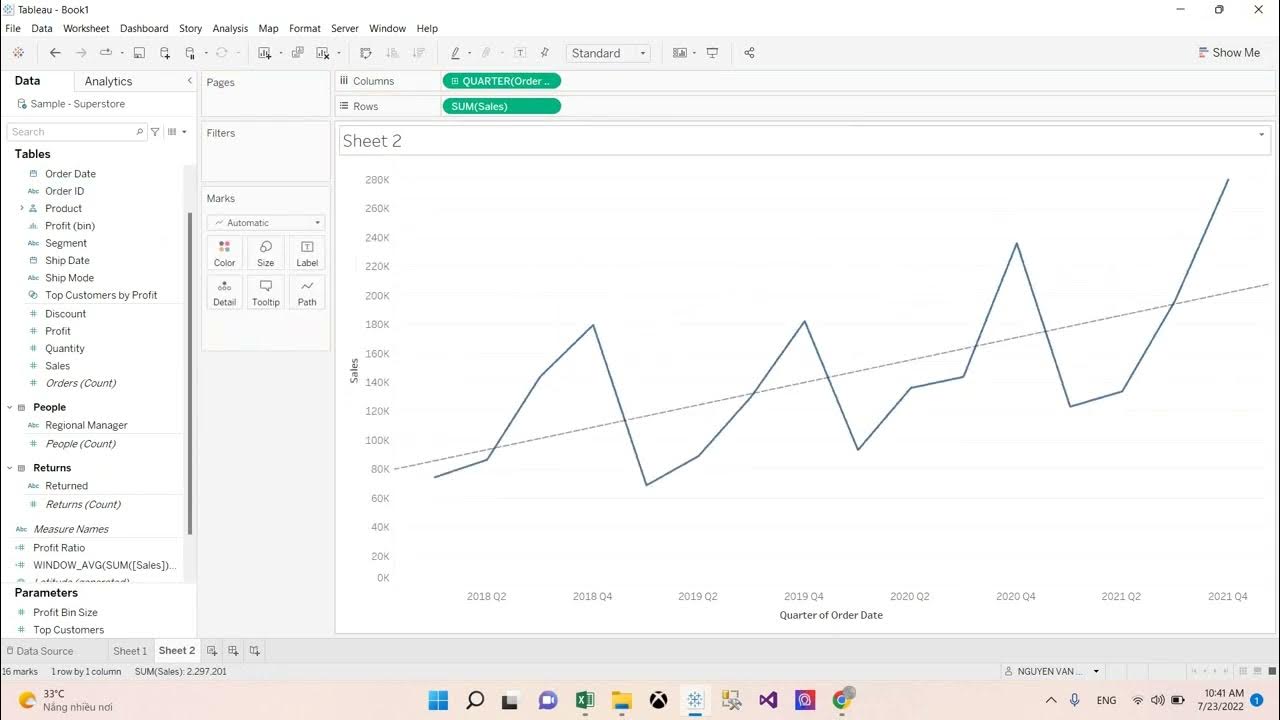 Quick Table Calculations in Tableau YouTube
